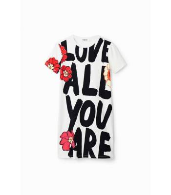 ROBE T-SHIRT AJUSTEE MESSAGE