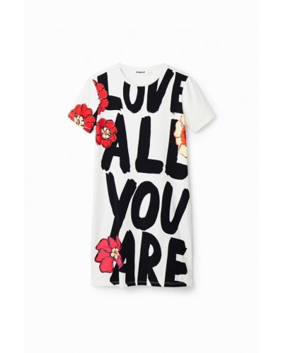 ROBE T-SHIRT AJUSTEE MESSAGE