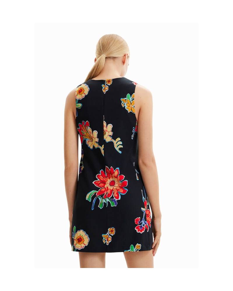 ROBE COURTE AJUSTEE FLEURS