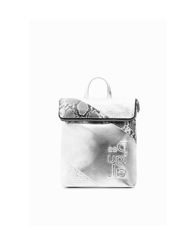 SAC A DOS MOYEN PATCHWORK METALLISE