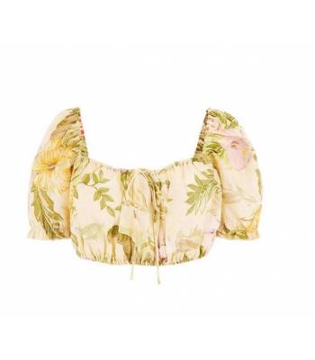 CROP TOP EN LIN ECO MAYARA