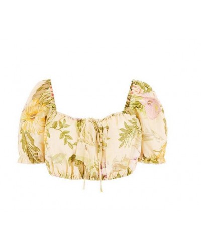 CROP TOP EN LIN ECO MAYARA