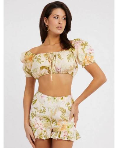 CROP TOP EN LIN ECO MAYARA