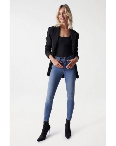 JEAN PUSH IN SECRET CROPPED SKINNY