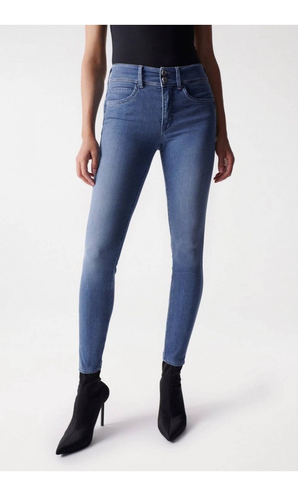 JEAN PUSH IN SECRET CROPPED SKINNY