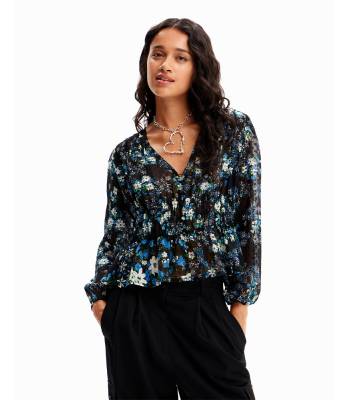 BLOUSE PLUMETIS FLEURS