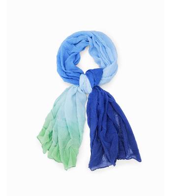 FOULARD RECTANGULAIRE PLISSE DEGRADE