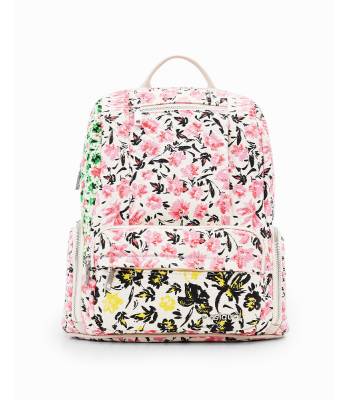 SAC A DOS M TOILE FLEURS