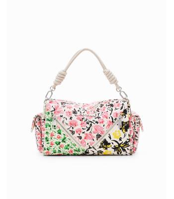 SAC M TOILE FLEURS