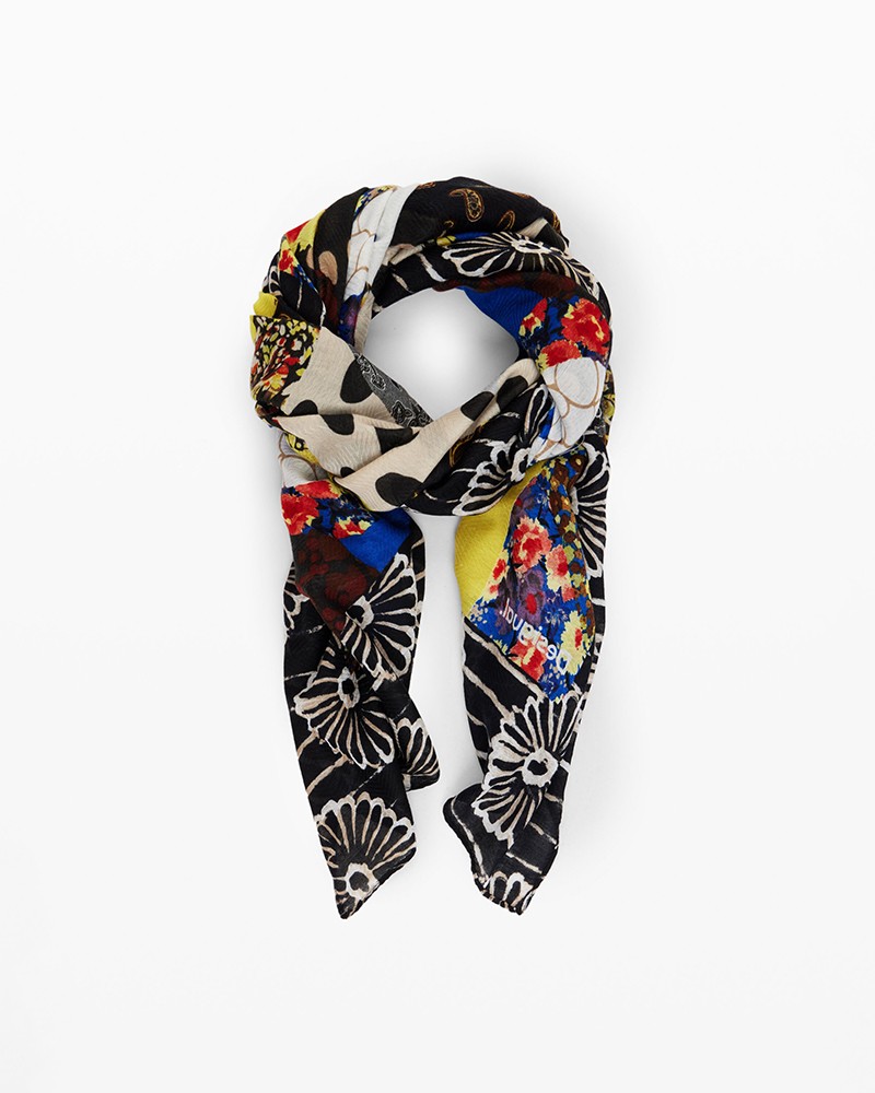 FOULARD PATCHWORK FLORAL